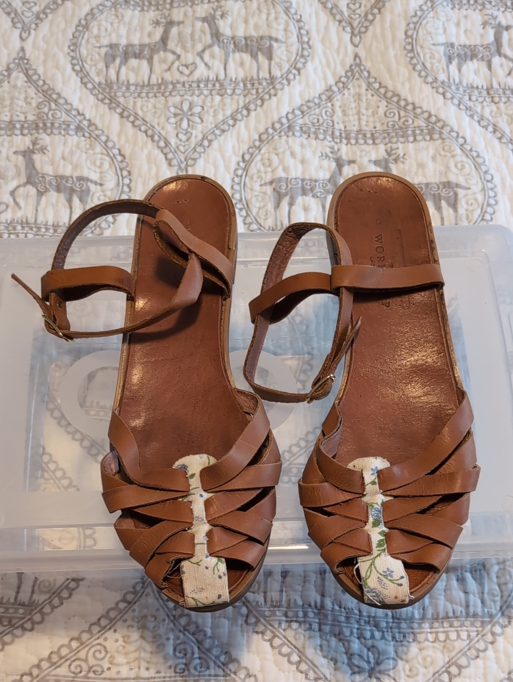 Women’s Brown Leather Greek Strappy Sandals